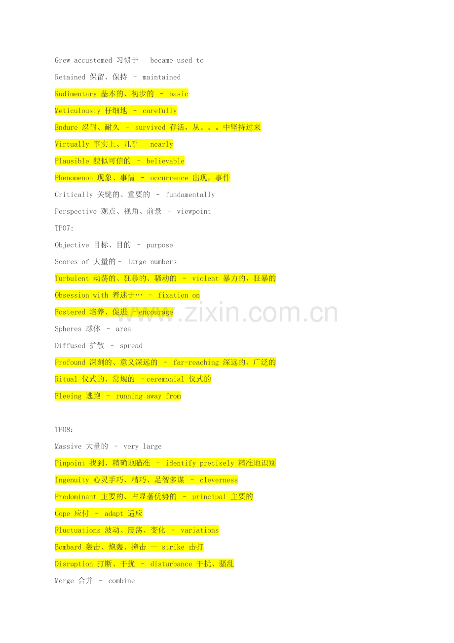 托福阅读词汇题单词汇总TPO1-49.doc_第3页