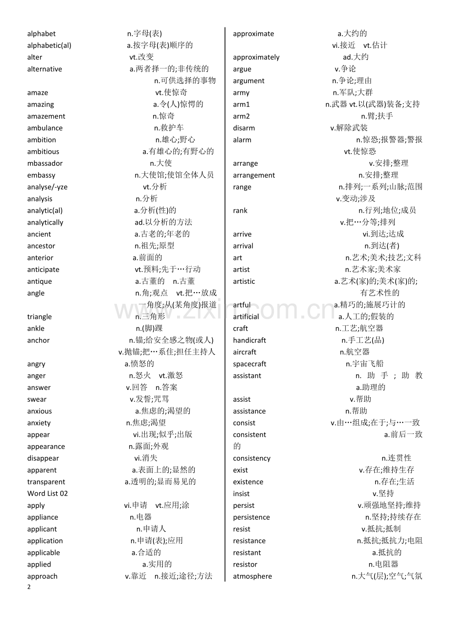 星火英语四级词汇表·巧记·速记·精练·十倍速.doc_第2页