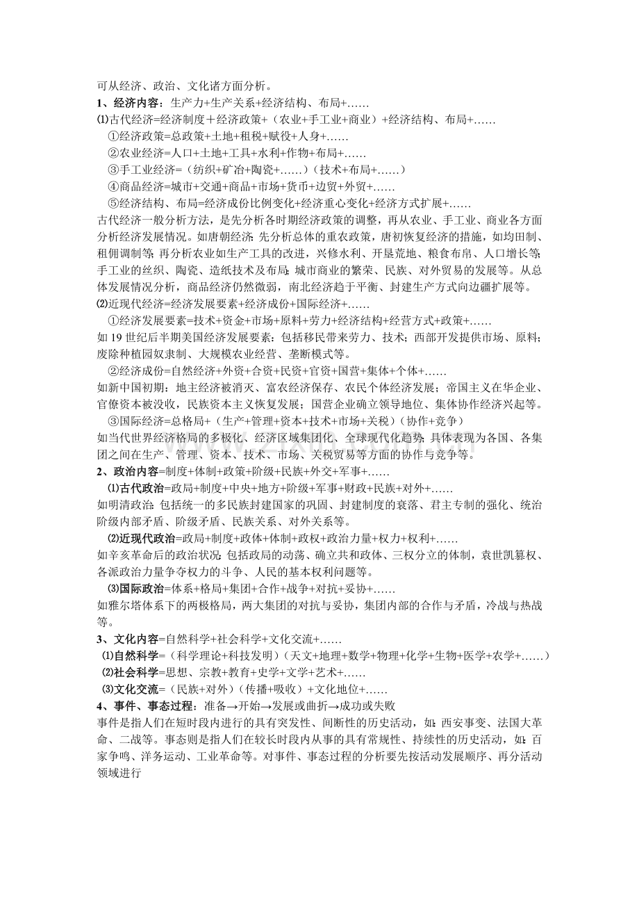 高中历史学习方法(万能公式).doc_第2页