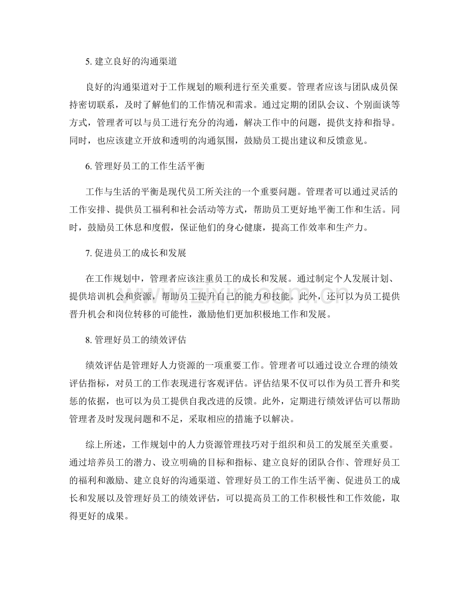 工作规划中的人力资源管理技巧.docx_第2页