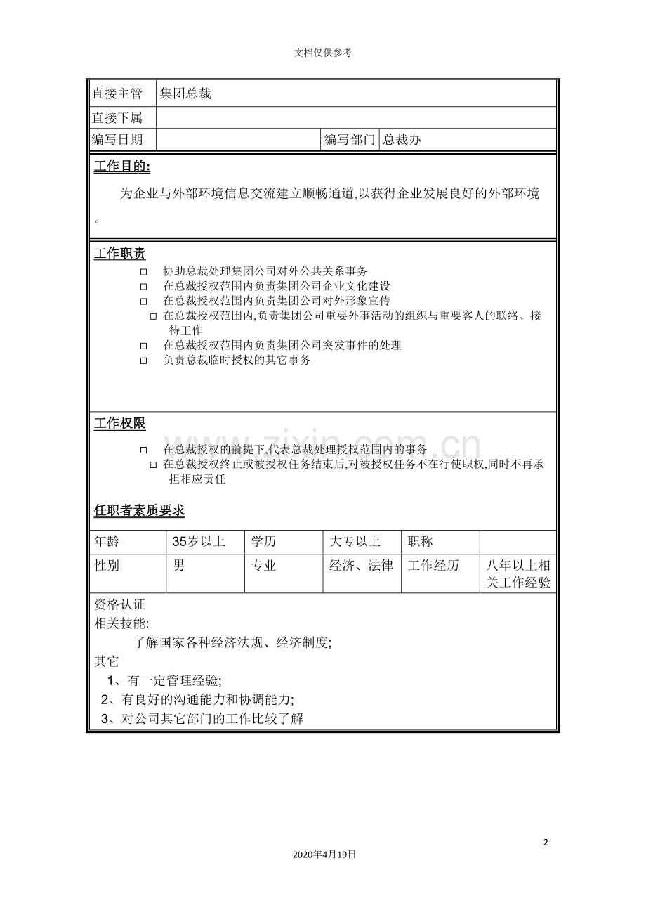 总裁办总裁助理岗位职责.doc_第2页