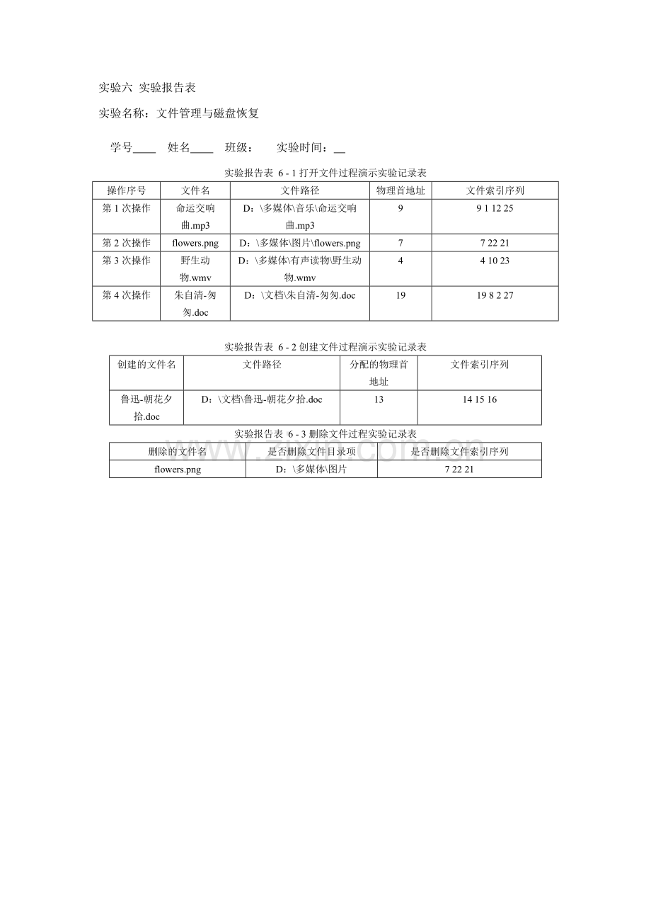 实验六文件管理与磁盘恢复.doc_第1页