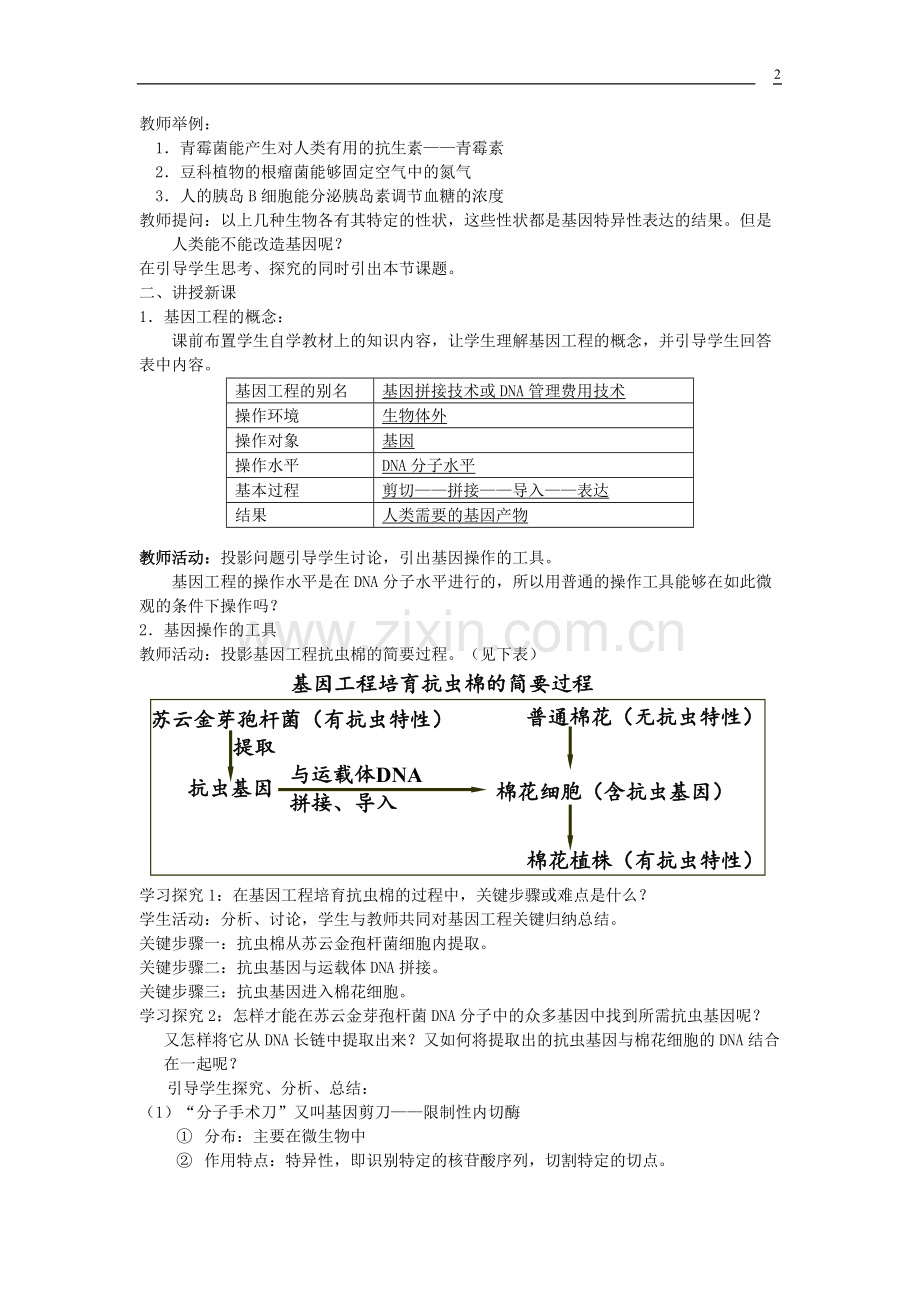 高中生物选修3全套教案.pdf_第2页