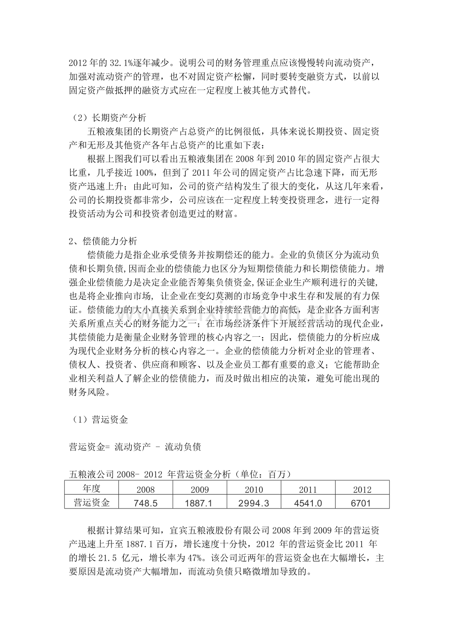 五粮液集团财务报表分析.pdf_第2页