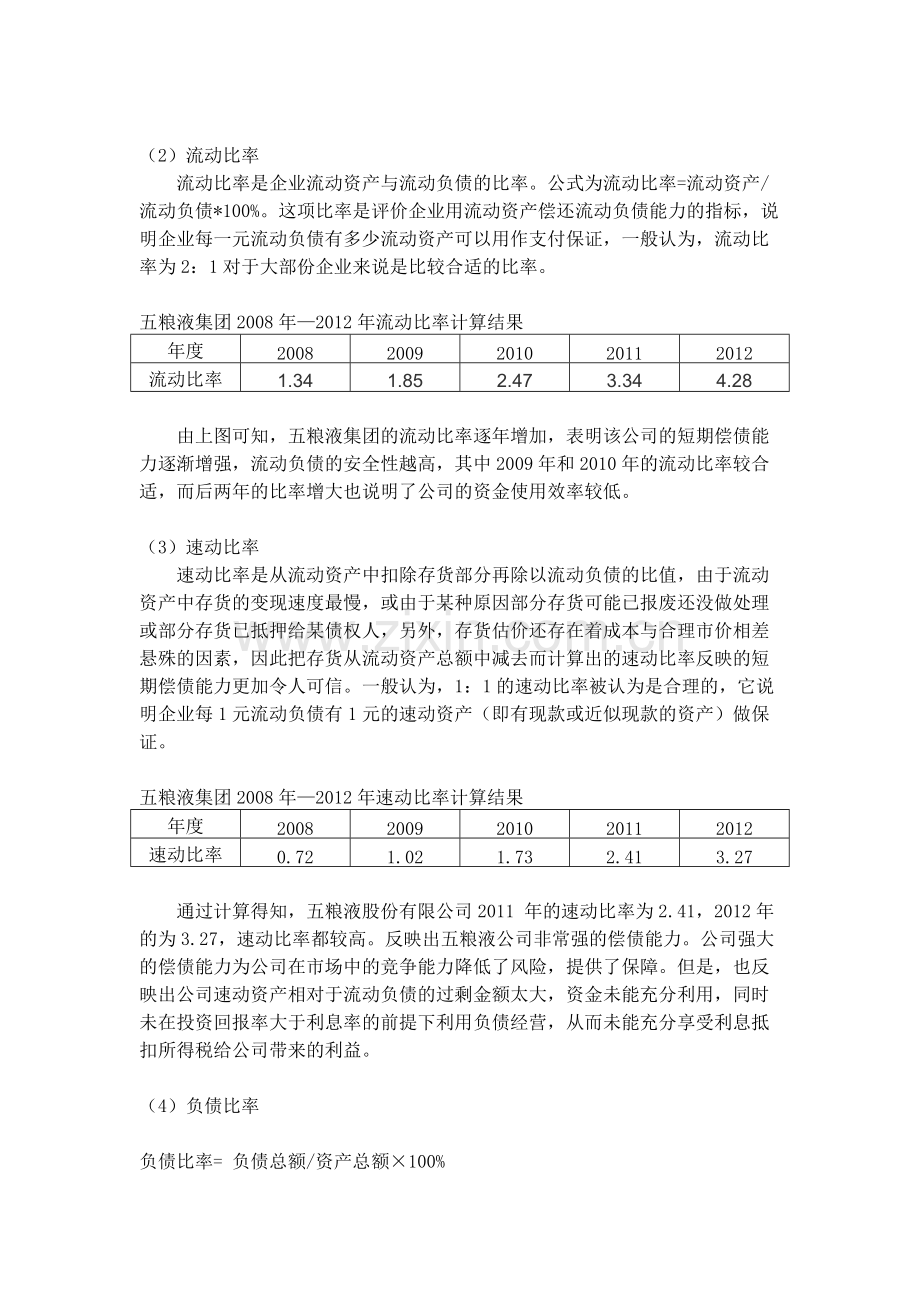 五粮液集团财务报表分析.pdf_第3页