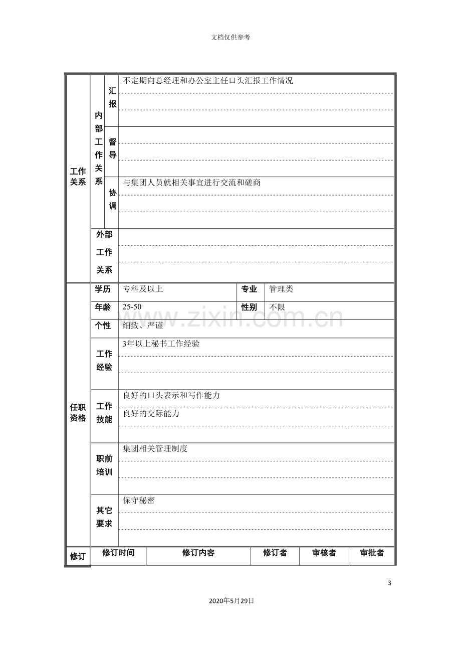 办公室总经理秘书岗位职责.doc_第3页