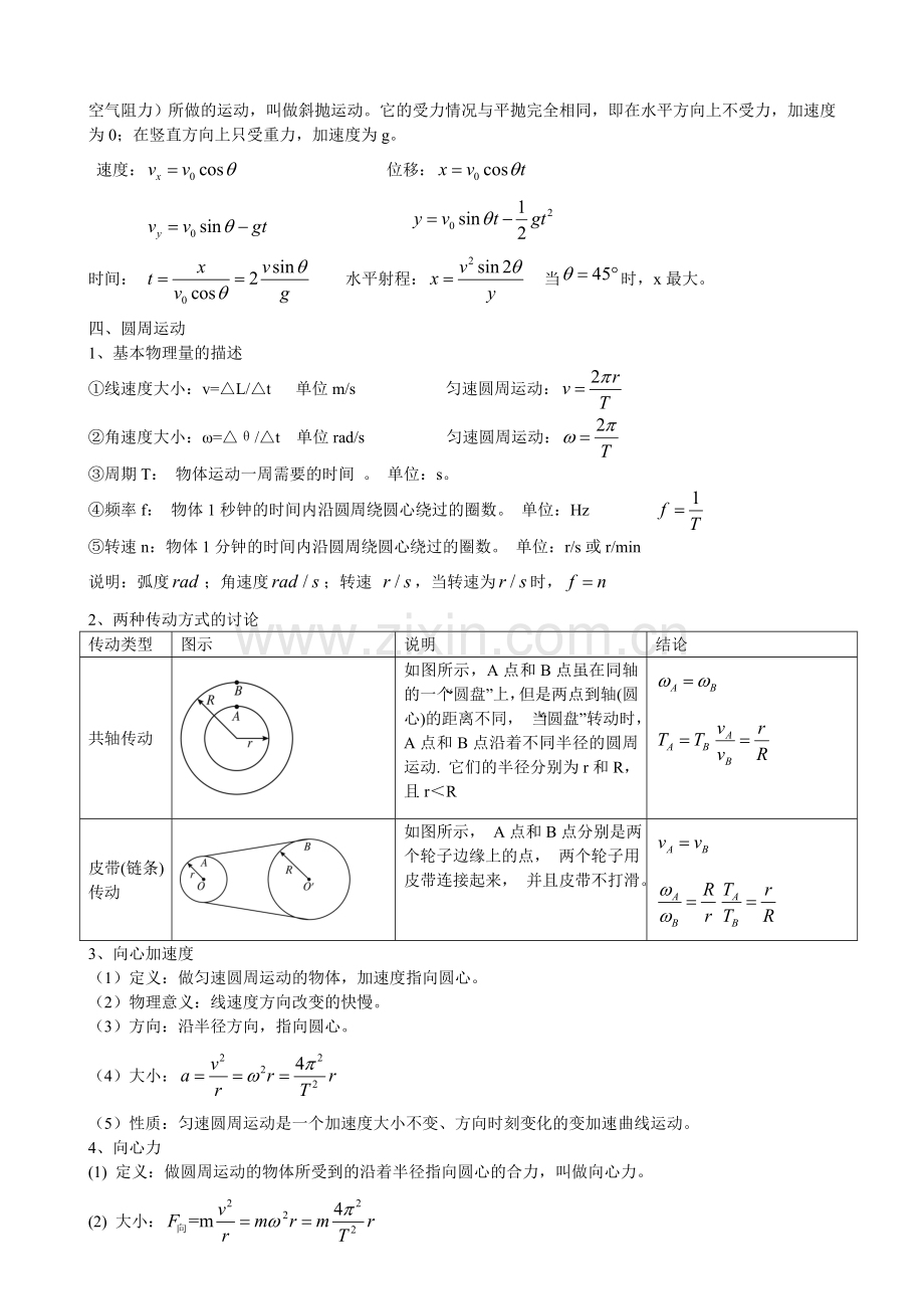 高一物理曲线运动知识点总结(4).doc_第3页