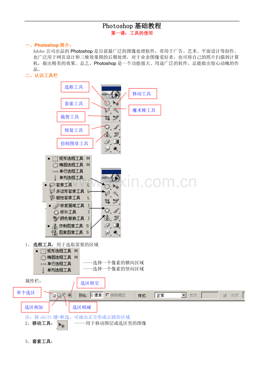 51自学网PS基础教程板书.doc_第1页