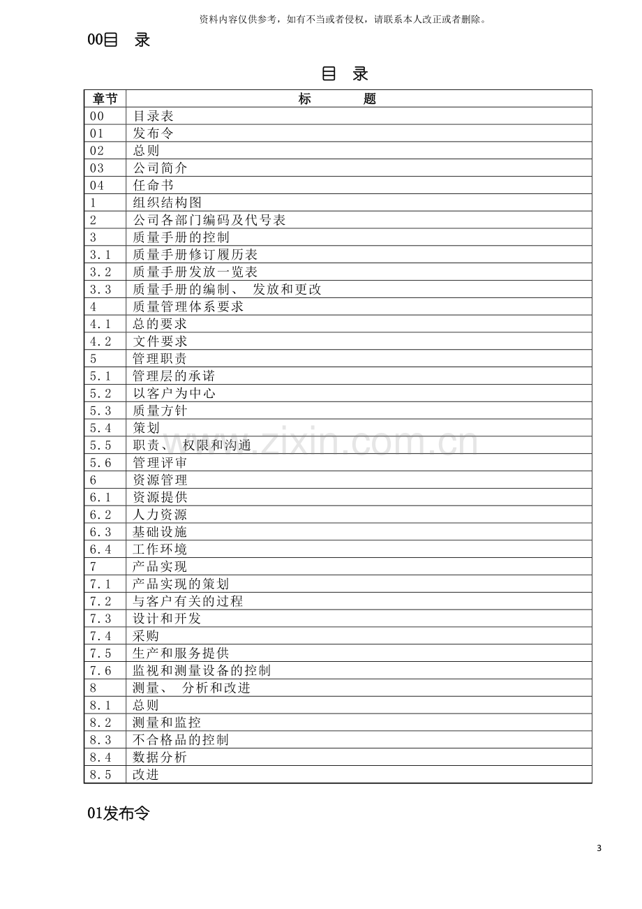 广华润电子公司质量手册新版模板.doc_第3页