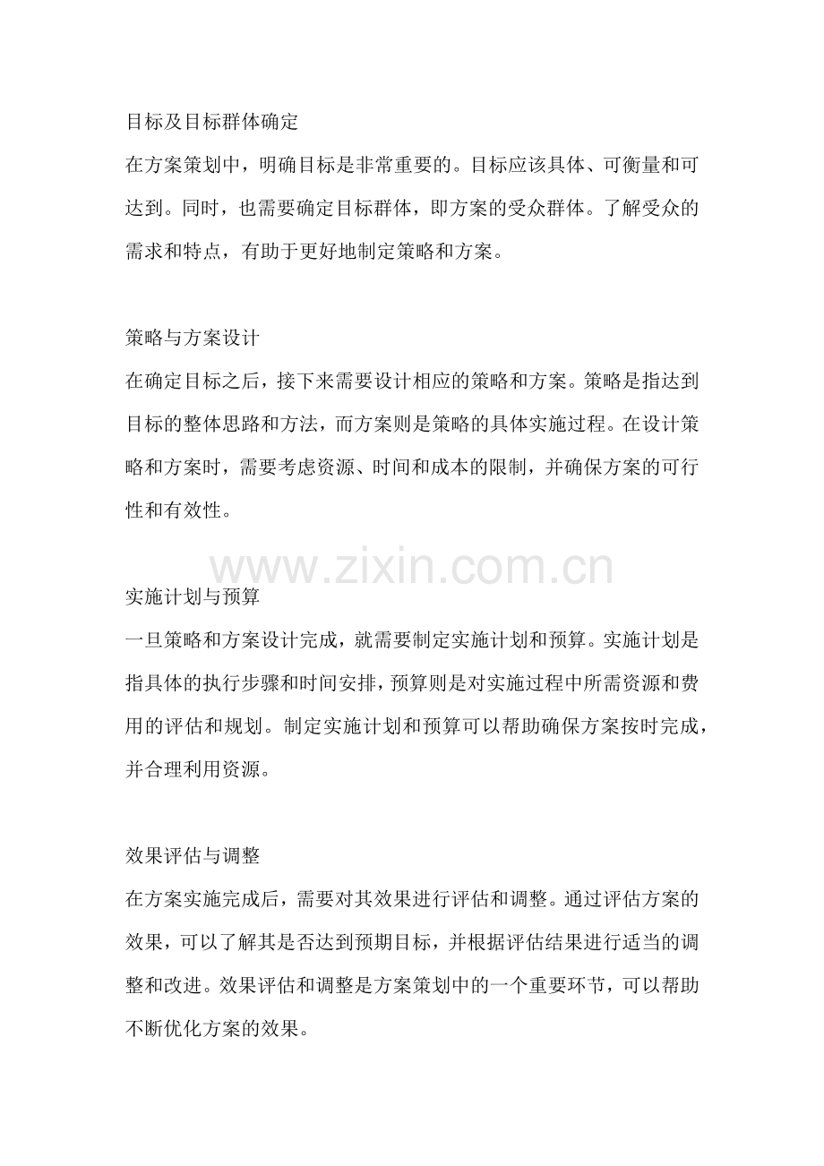 方案策划的格式有哪些.docx_第2页