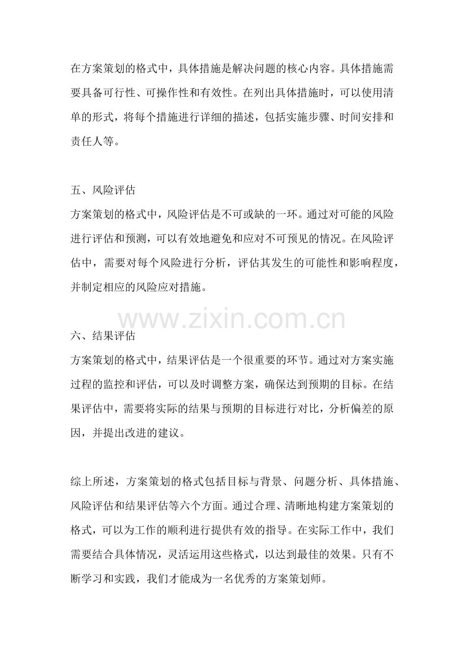 方案策划的格式有哪些方面的.docx_第2页