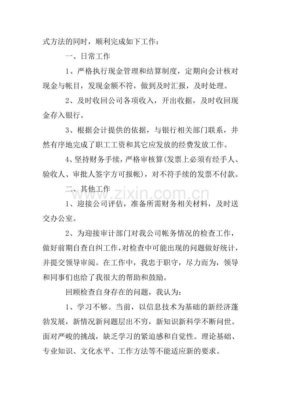 出纳度考核表个人总结.doc_第2页