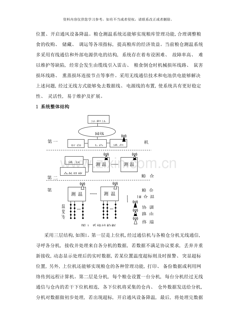 基于ZigBee的粮仓无线测温系统的设计样本.doc_第2页