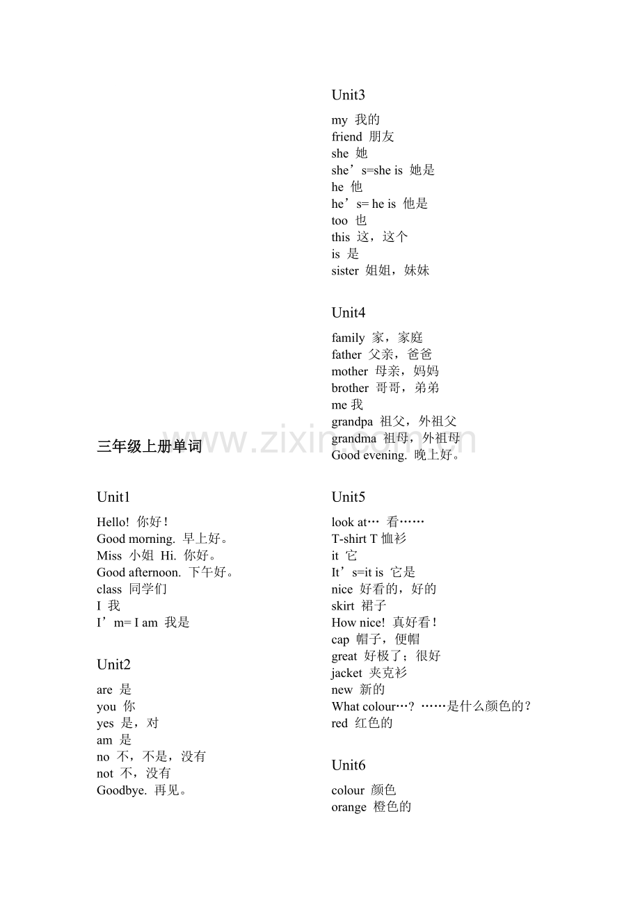 译林版小学3-6年级英语词汇总表.doc_第1页