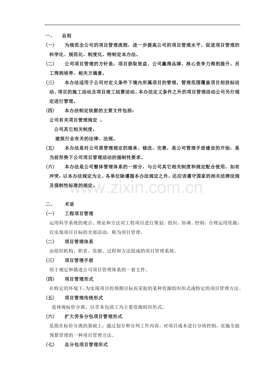 项目管理规定(全套).doc_第1页