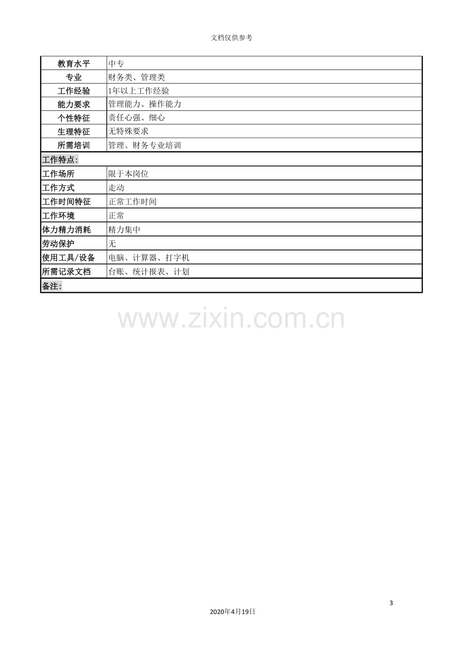 总务科副科长职务说明书.doc_第3页