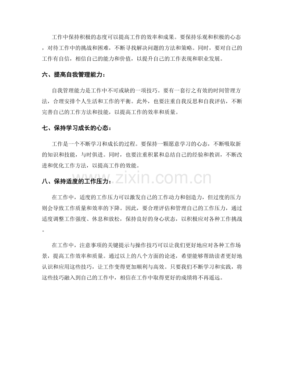 工作注意事项的关键提示与操作技巧分享.docx_第2页