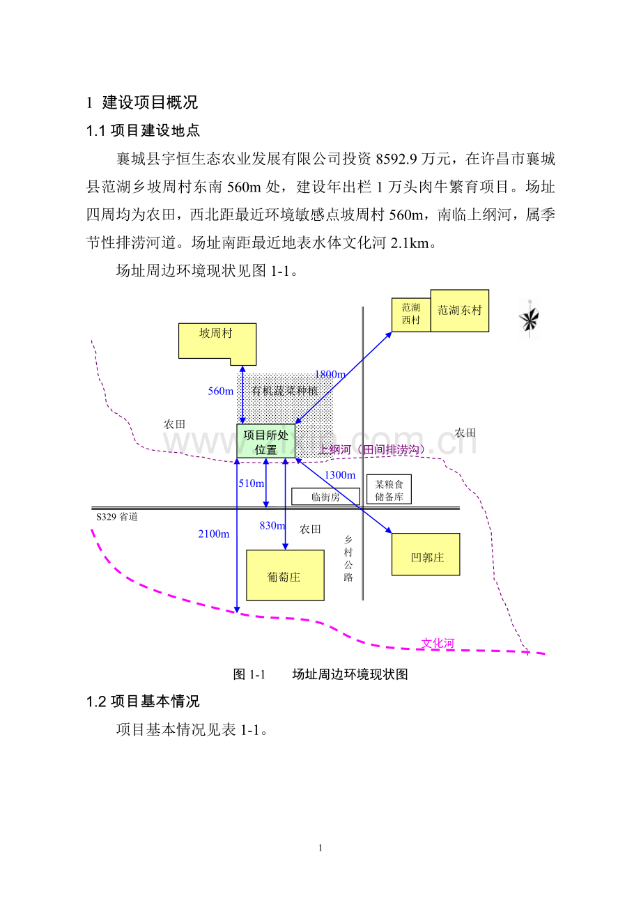 宇恒生态农业发展有限公司襄城县宇恒生态农业发展有限公司年出栏10000头肉牛养殖项目环境影响评价报告书.doc_第3页