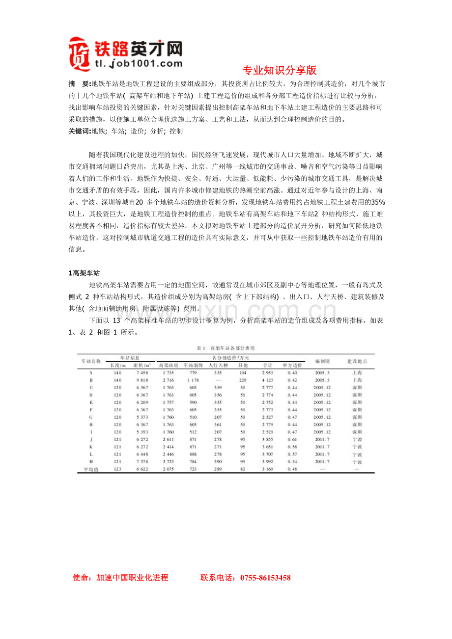 地铁车站造价分析与控制.doc_第1页