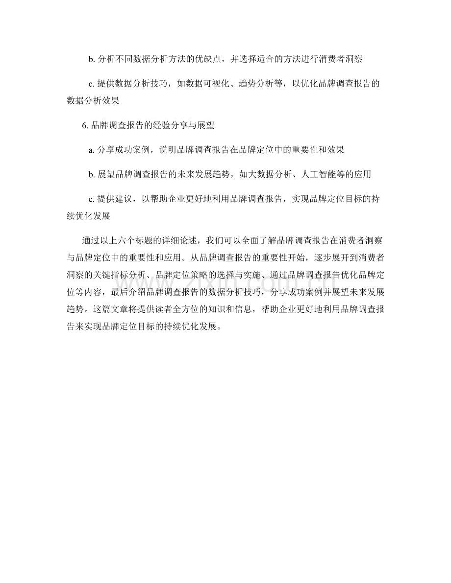 品牌调查报告的消费者洞察与品牌定位.docx_第2页