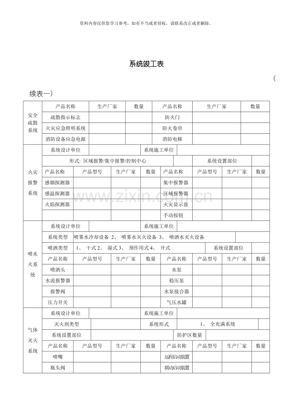 消防工程验收资料模板.doc_第3页