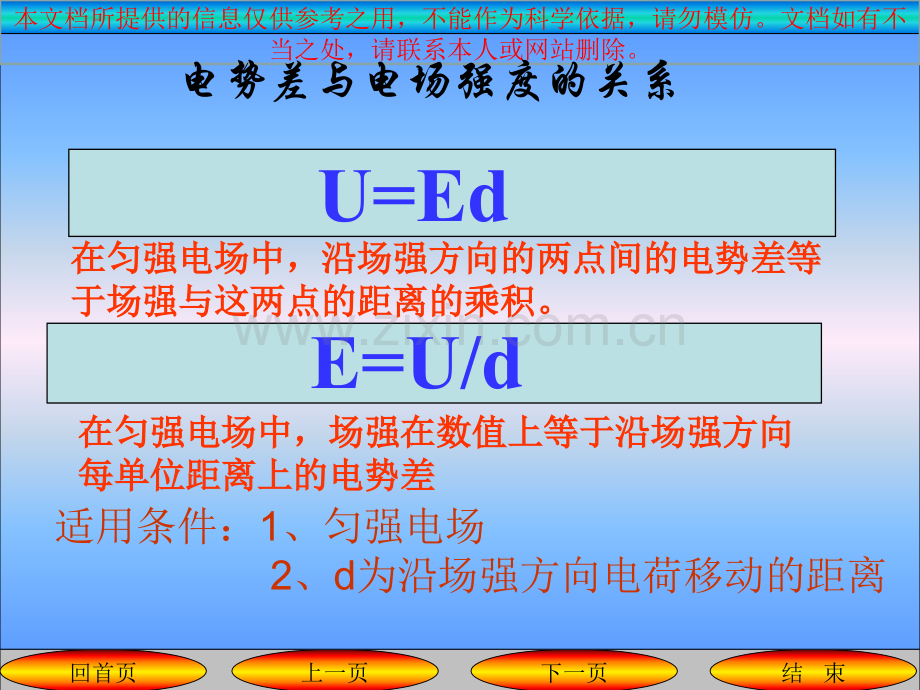 电场强度和电势差的关系专业知识讲座.ppt_第3页