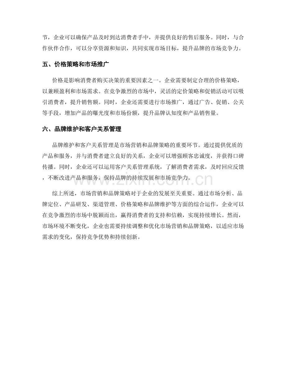 报告的市场营销和品牌策略.docx_第2页