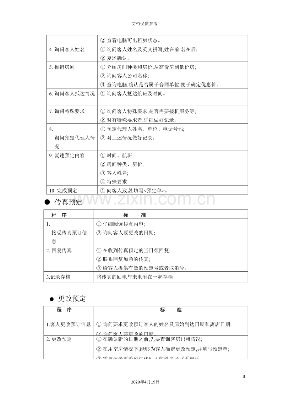 预订管理与操作标准方案.doc_第3页