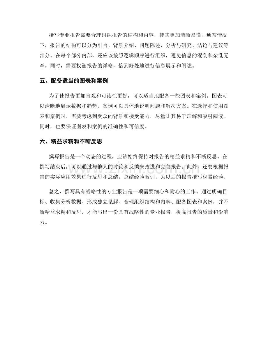 如何撰写具有战略性的专业报告.docx_第2页