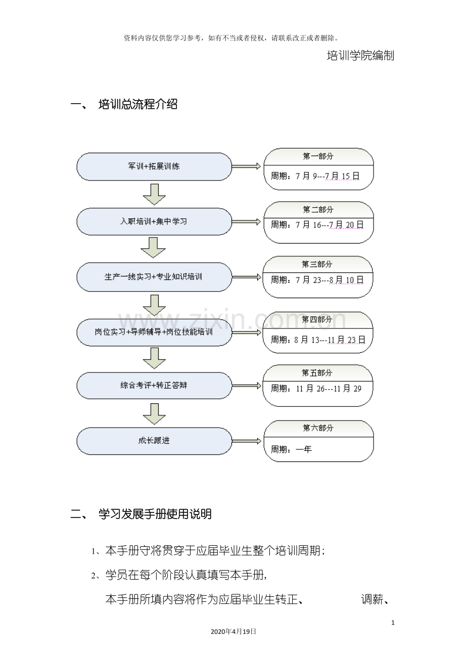 应届生储备干部学习发展手册模板.doc_第3页