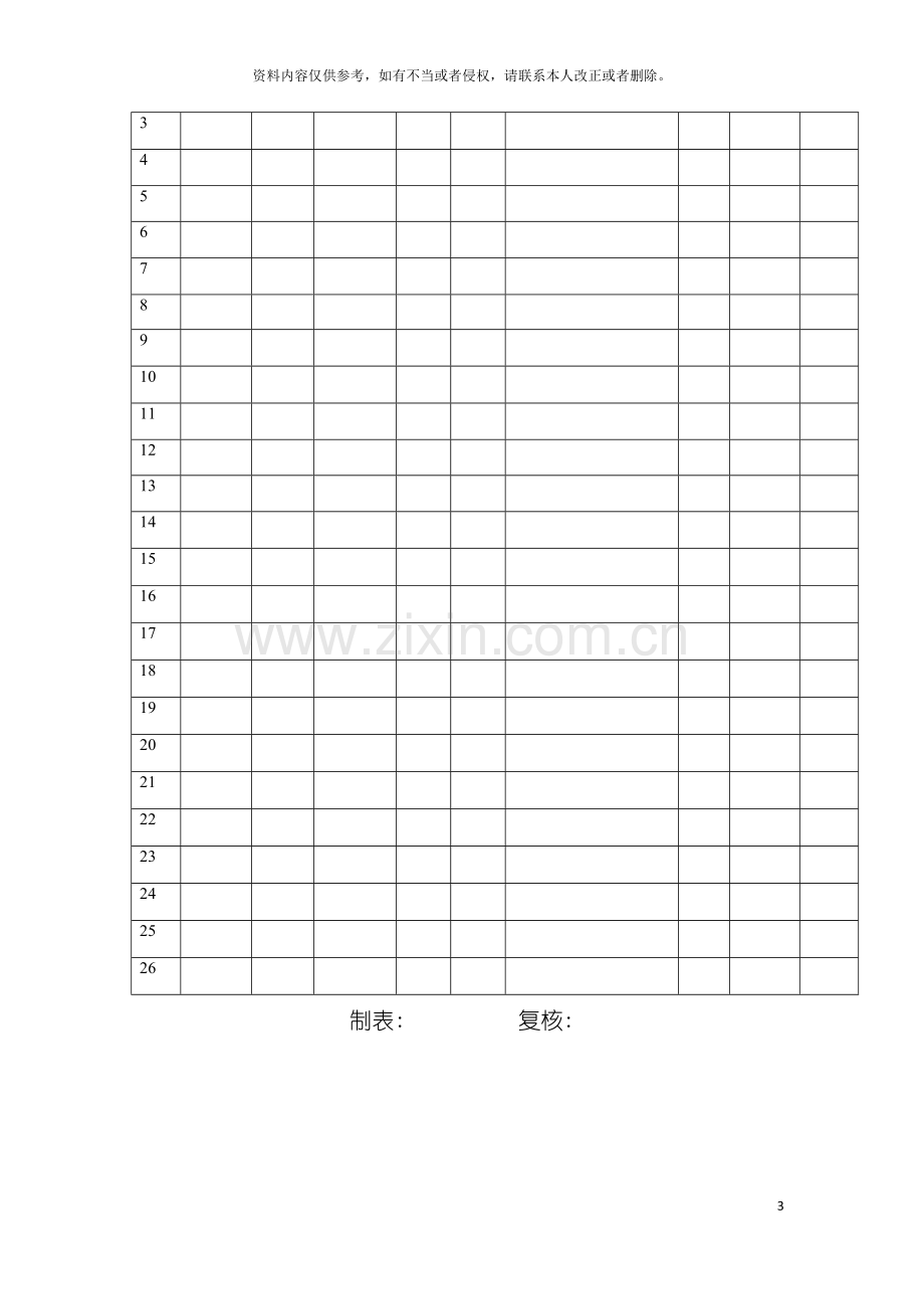 从业人员登记表(范本)赠送管理人员登记表模板.doc_第3页