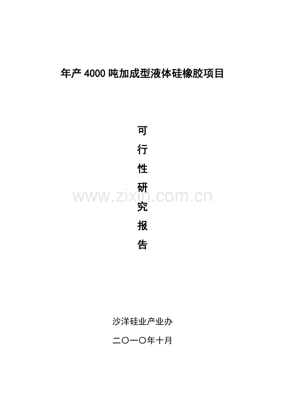 年产4000吨加成型液体硅橡胶项目可行性研究报告.doc_第2页