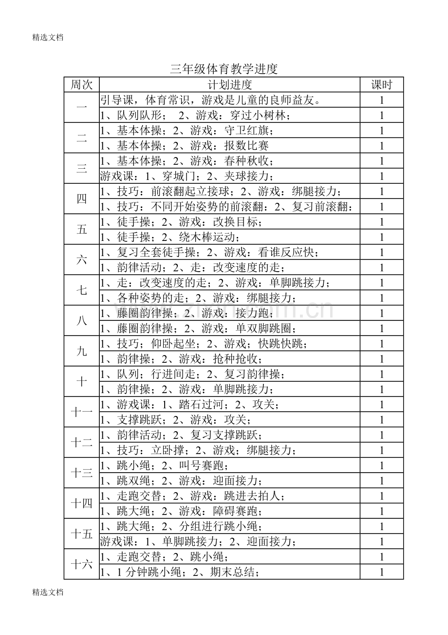 小学三年级体育全册教案全册版.doc_第3页