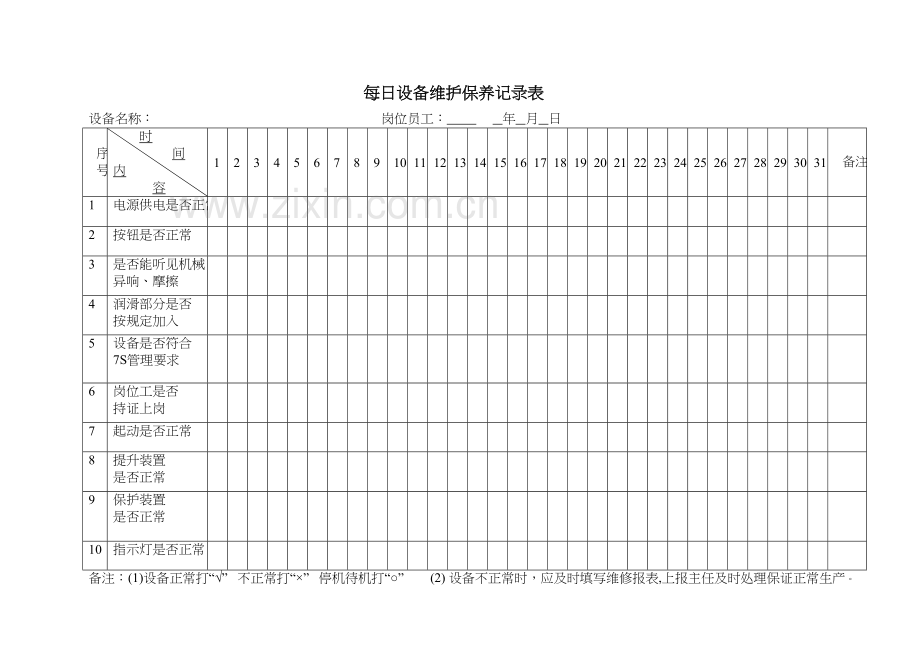 设备维修记录表培训资料.doc_第3页