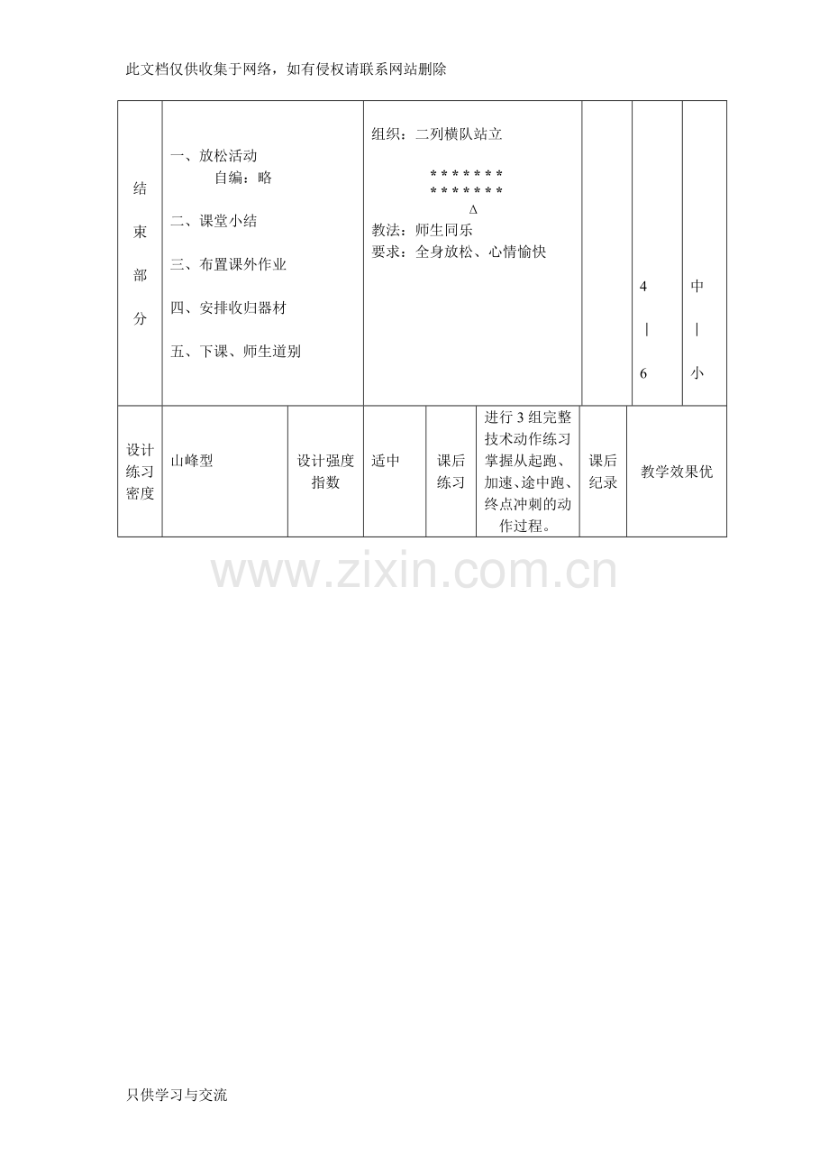 初中体育教案《短跑》复习课程.doc_第3页