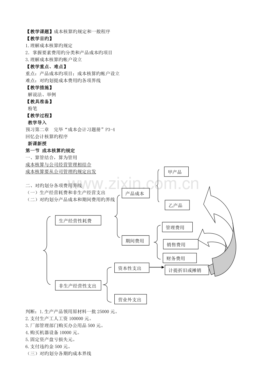 成本核算的要求和一般程序.doc_第1页