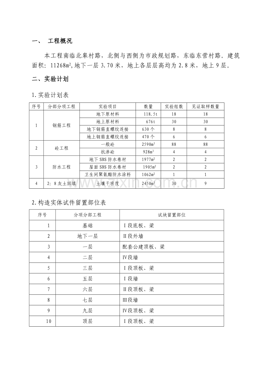 建筑工地试验方案.doc_第1页