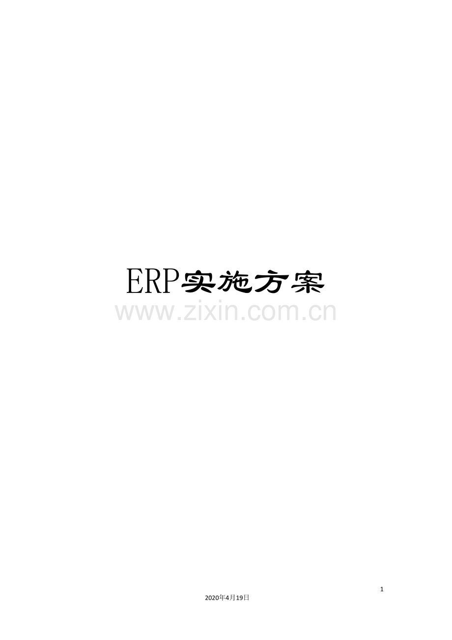 ERP实施方案.doc_第1页