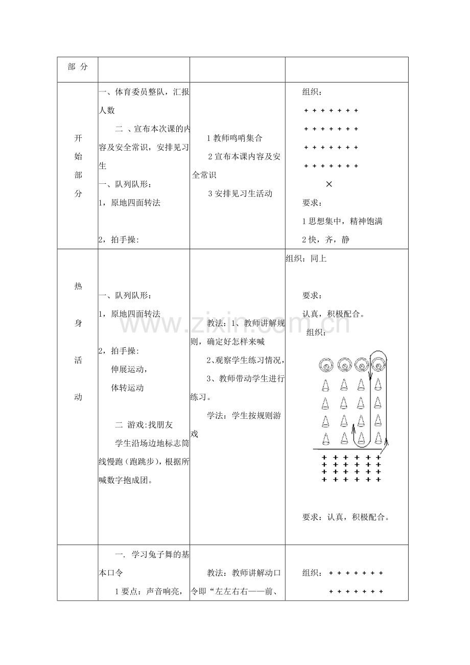 小学体育二年级《兔子舞》教学设计.doc_第2页