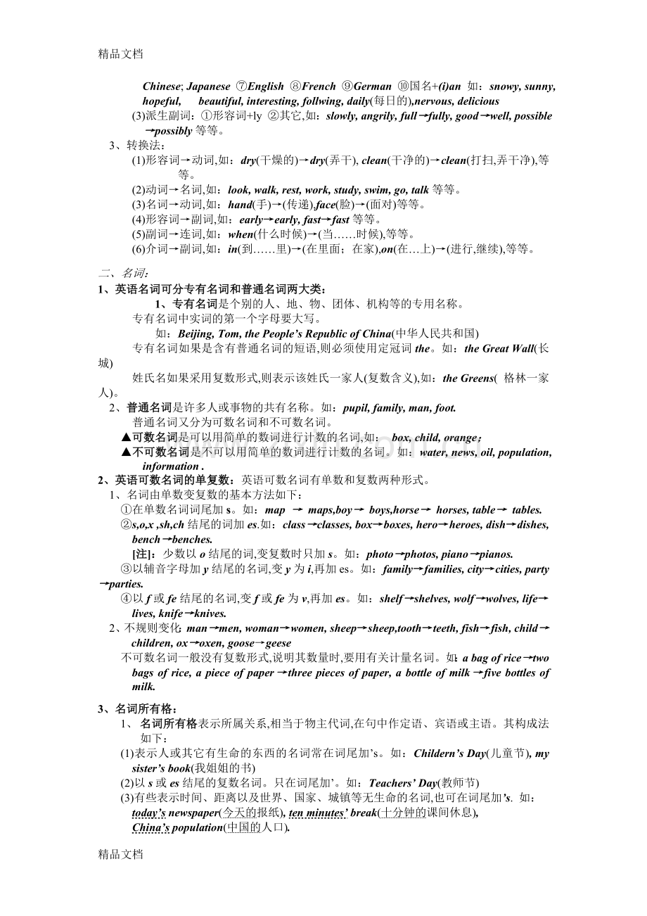 初中英语语法大全[知识点总结可打印](1).doc_第2页