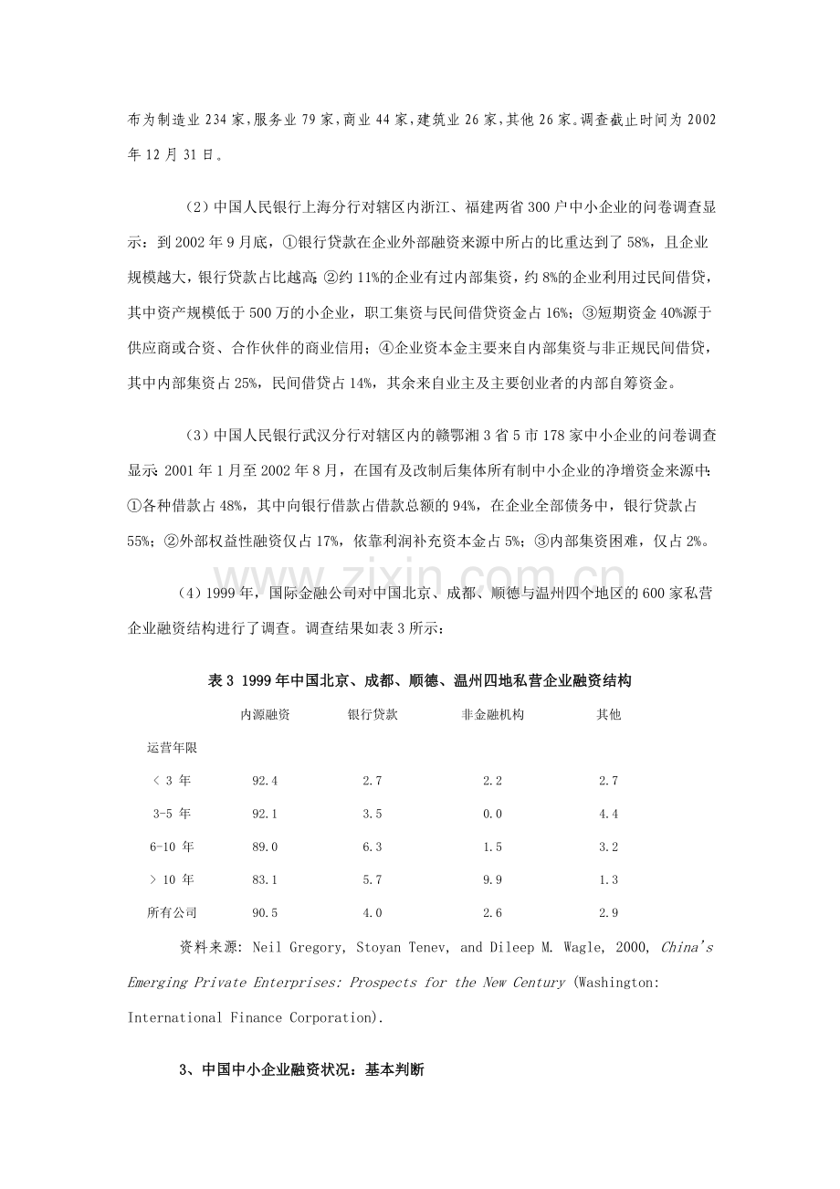 毕业论文中国中小企业融资现状与政策分析.doc_第3页