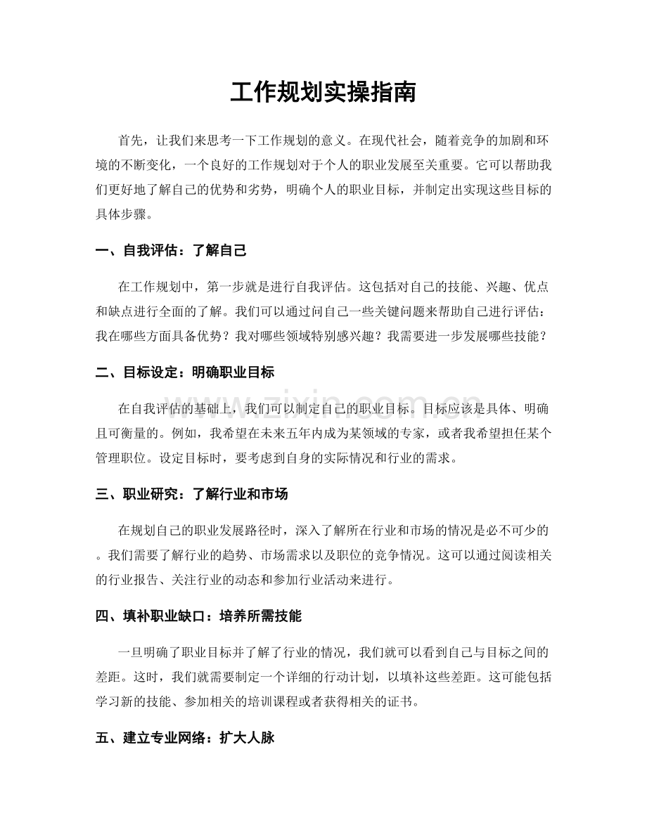 工作规划实操指南.docx_第1页