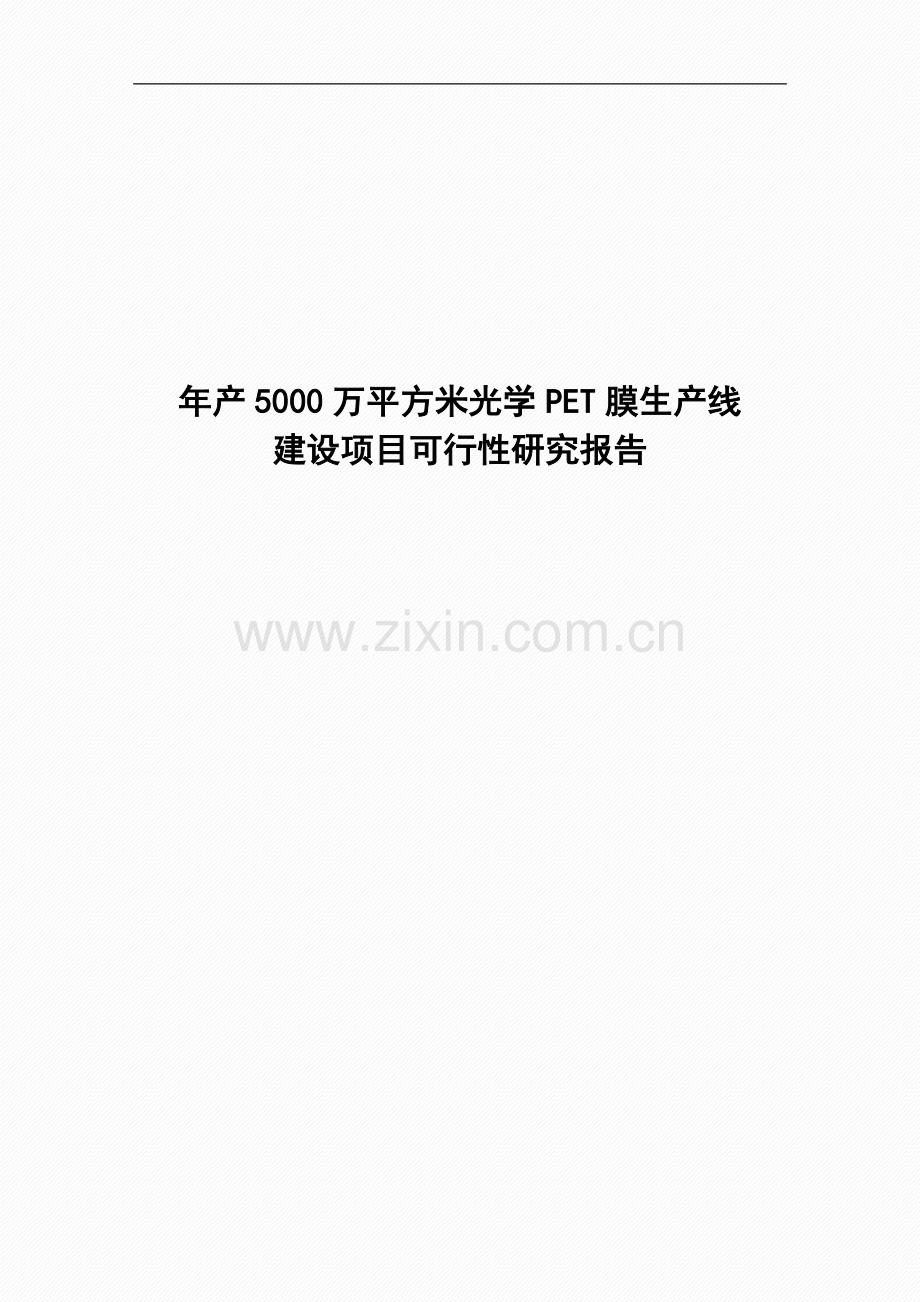 年产5000万平方米光学pet膜生产线建设项目可行性研究报告.doc_第2页