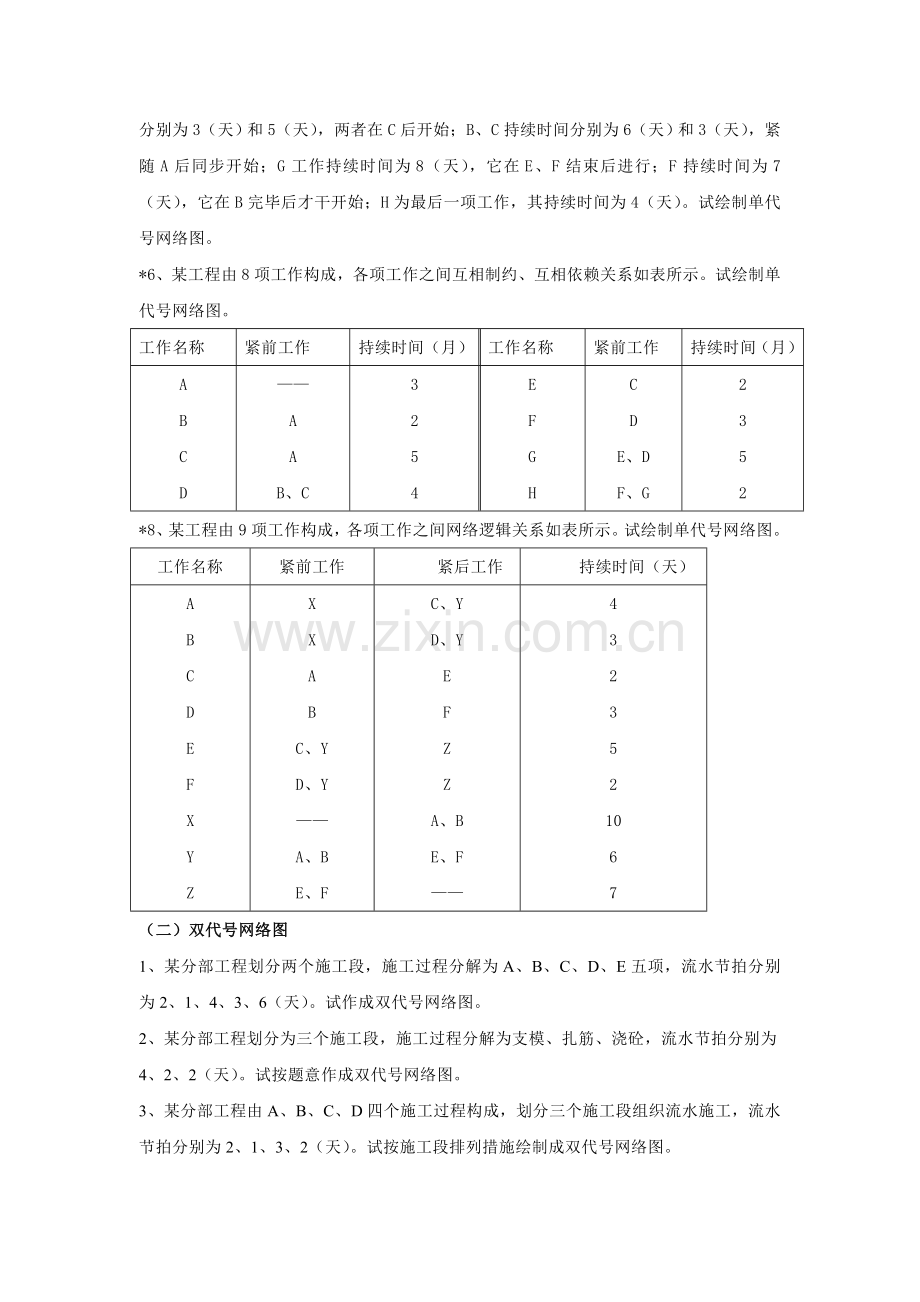 建筑施工组织设计与施工管理案例试题x.doc_第3页