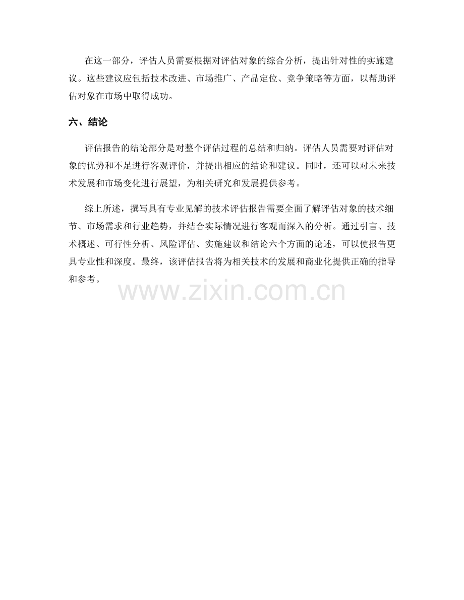 如何撰写具有专业见解的技术评估报告.docx_第2页