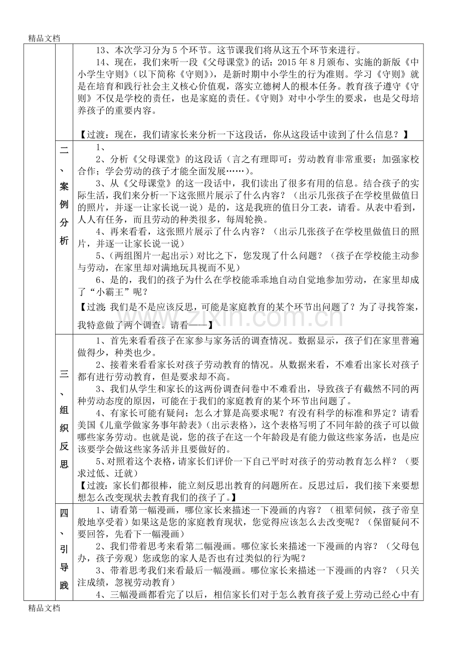 家长学校一(3)班《培养孩子爱劳动的习惯》教案.doc_第2页