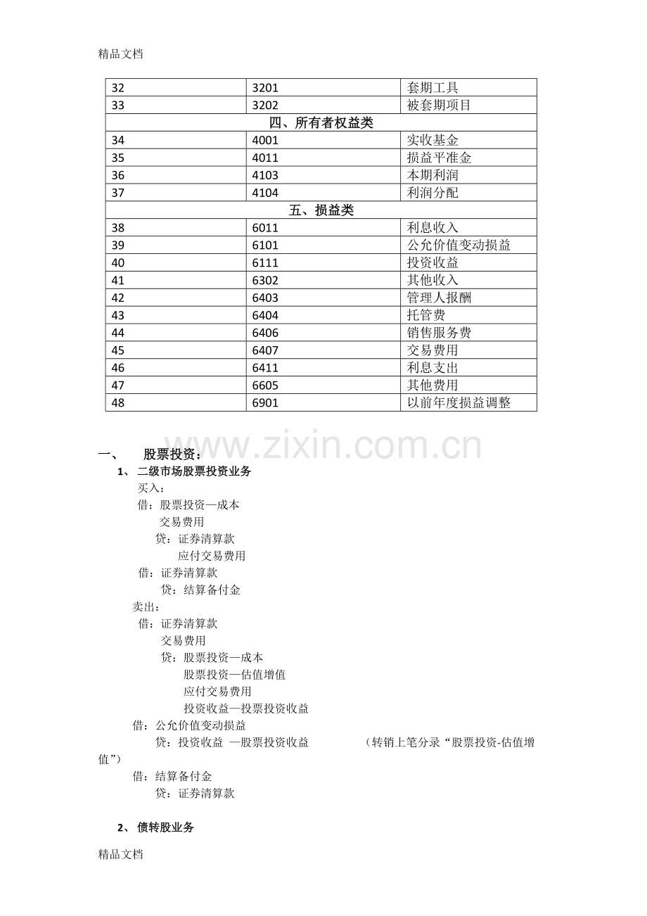 基金会计及基金公司会计分录教学文案.docx_第2页