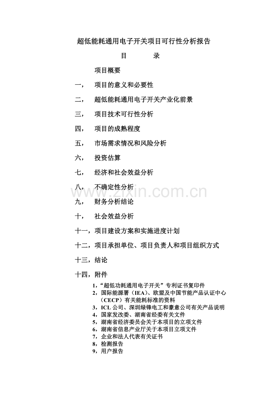 纳导稳态通用智能开关项目投资可行性研究报告.doc_第1页