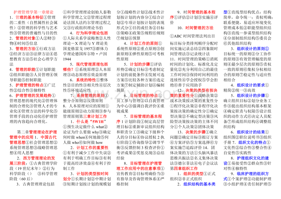 主管护师考试之护理管理学知识点总结修改word版).pdf_第1页