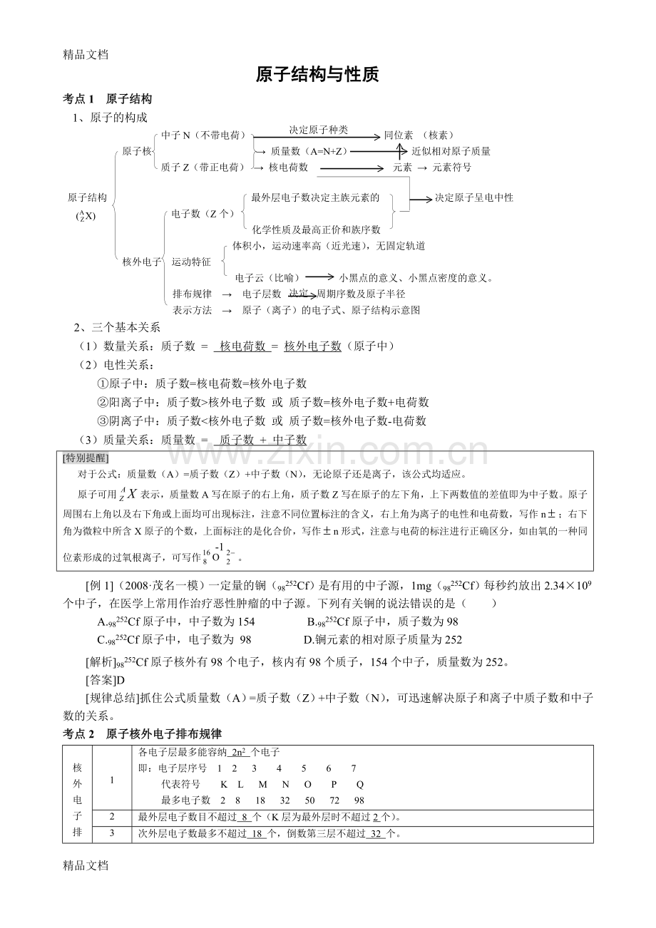 届高三化学一轮复习教学案15：原子结构与性质资料.doc_第1页